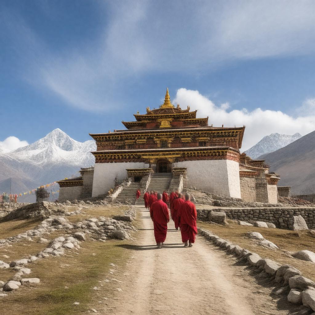 AI-created image of Tibetan Buddhism