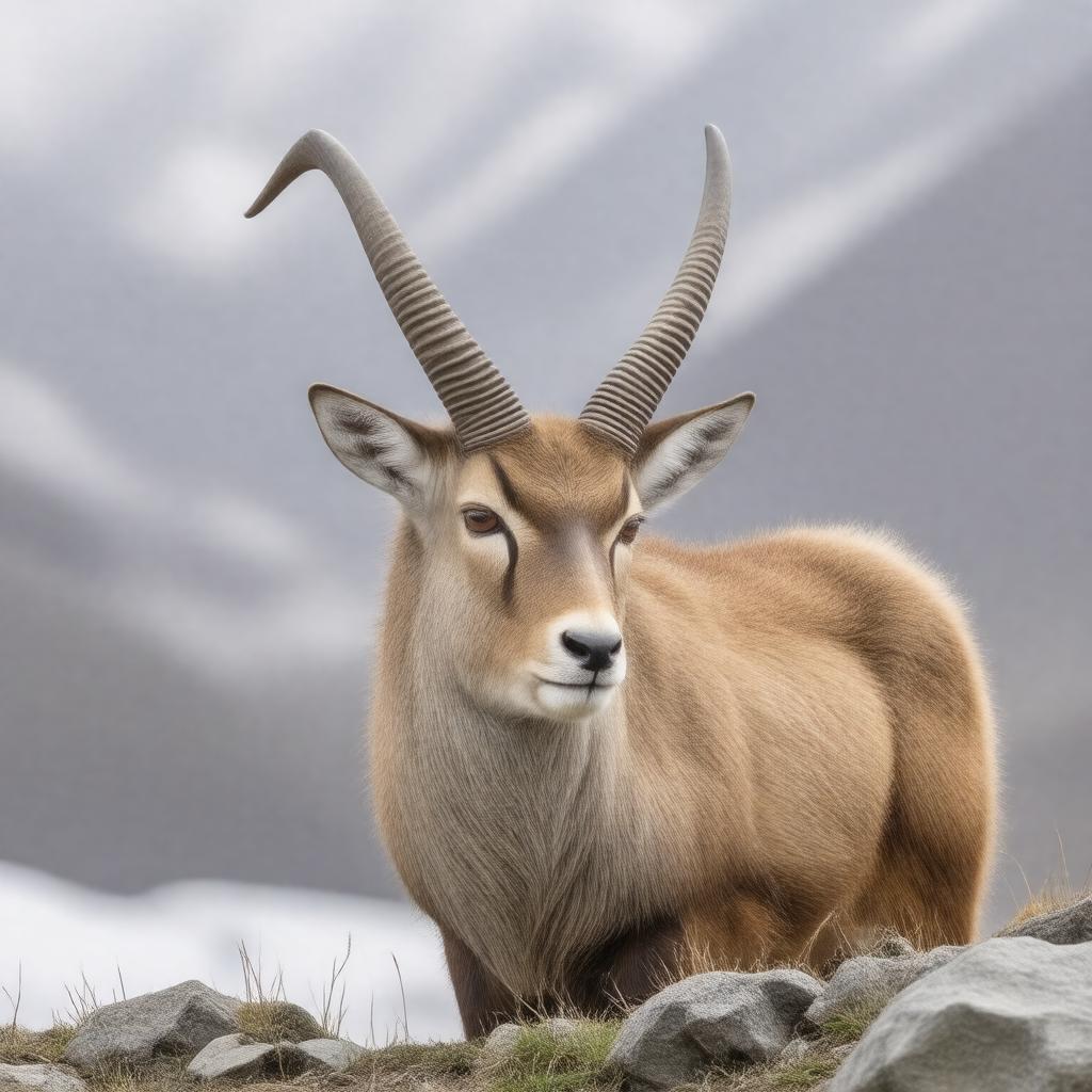 AI-created image of Tibetan antelope