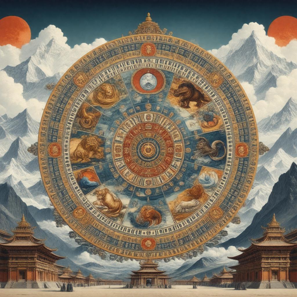 AI-created image of Tibetan calendar