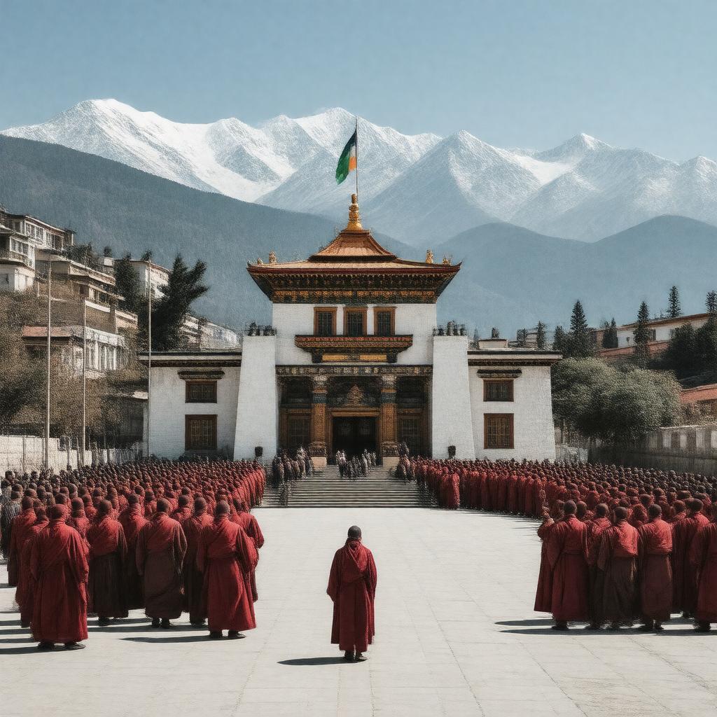AI-created image of Tibetan government-in-exile