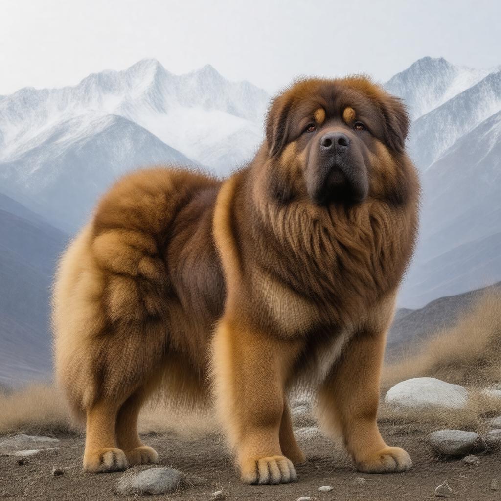 AI-created image of Tibetan mastiff