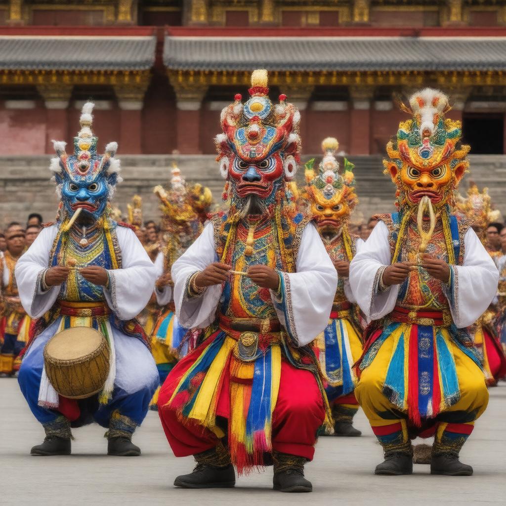 AI-created image of Tibetan opera
