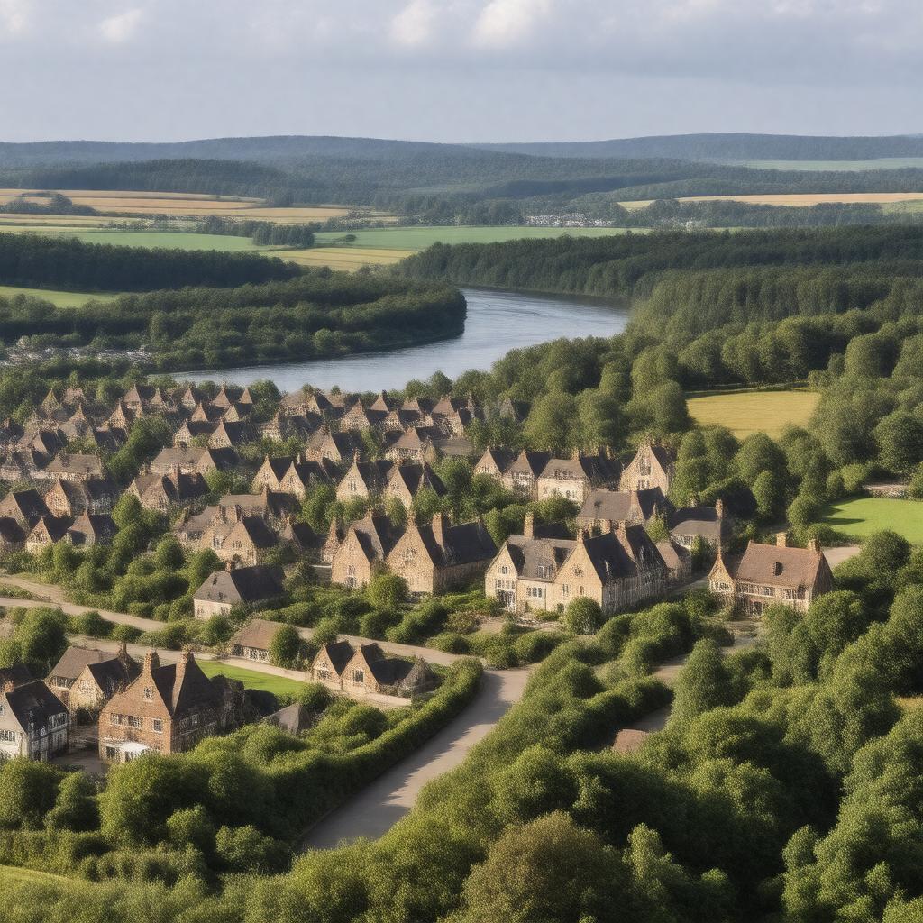 AI-created image of Tidworth, Hampshire, England