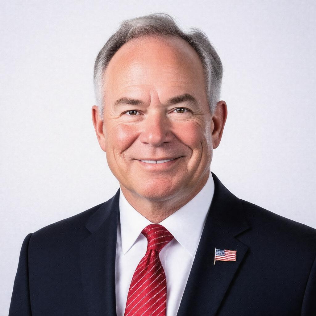 AI-created image of Tim Kaine