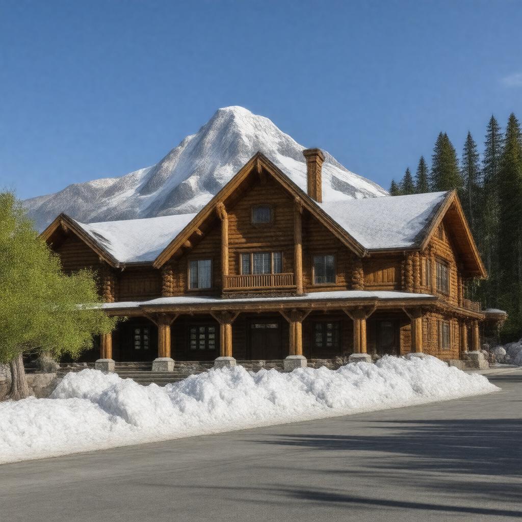 AI-created image of Timberline Lodge