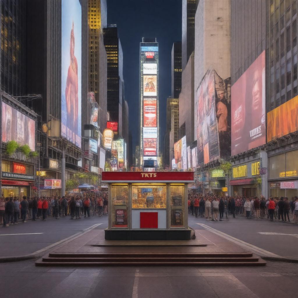 AI-created image of Times Square, New York City