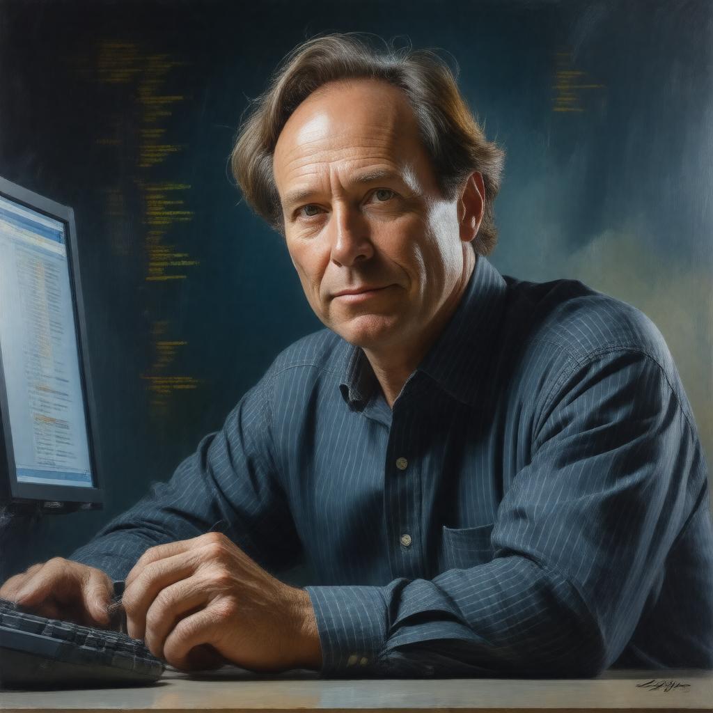 AI-created image of Timothy John Berners-Lee