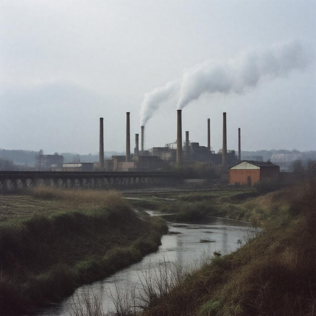 Click to view larger image AI-created image of Tinsley Park Steelworks