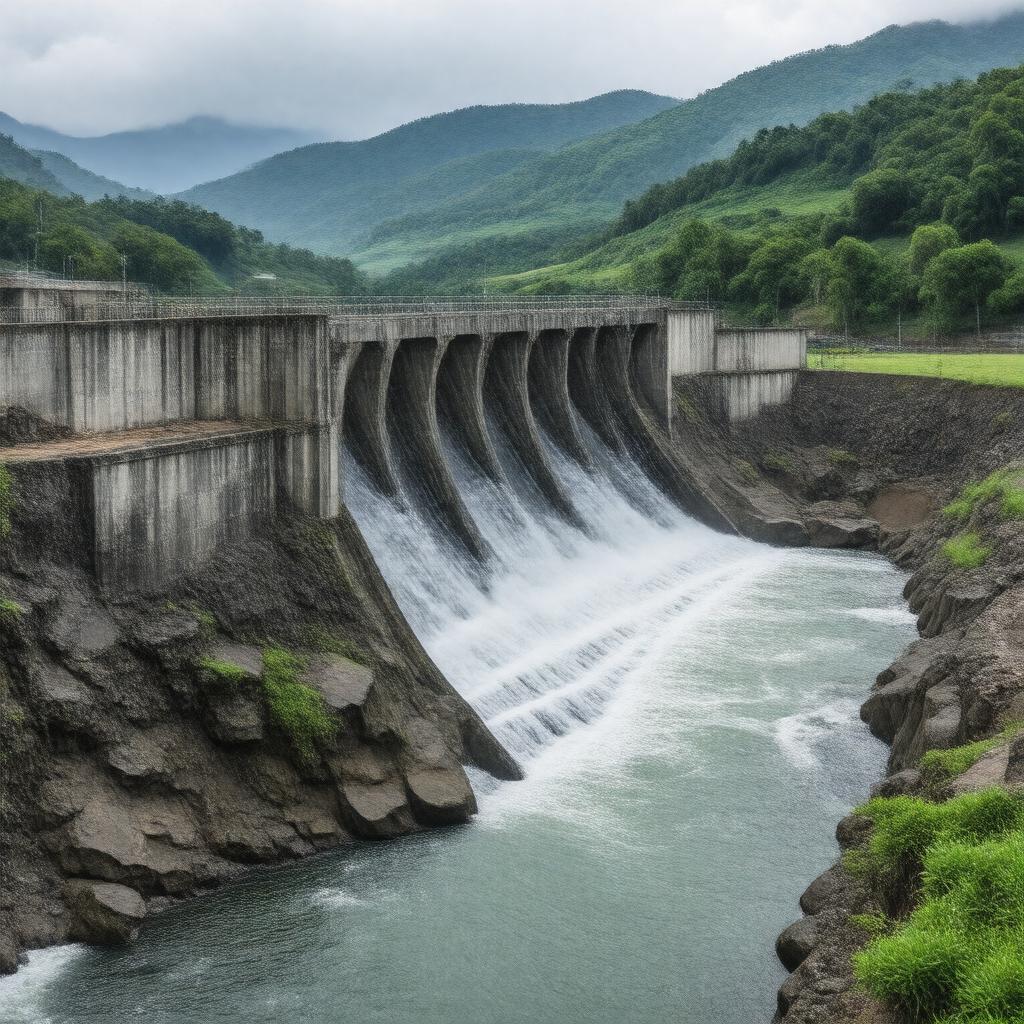 Click to view larger image AI-created image of Tioque Dam