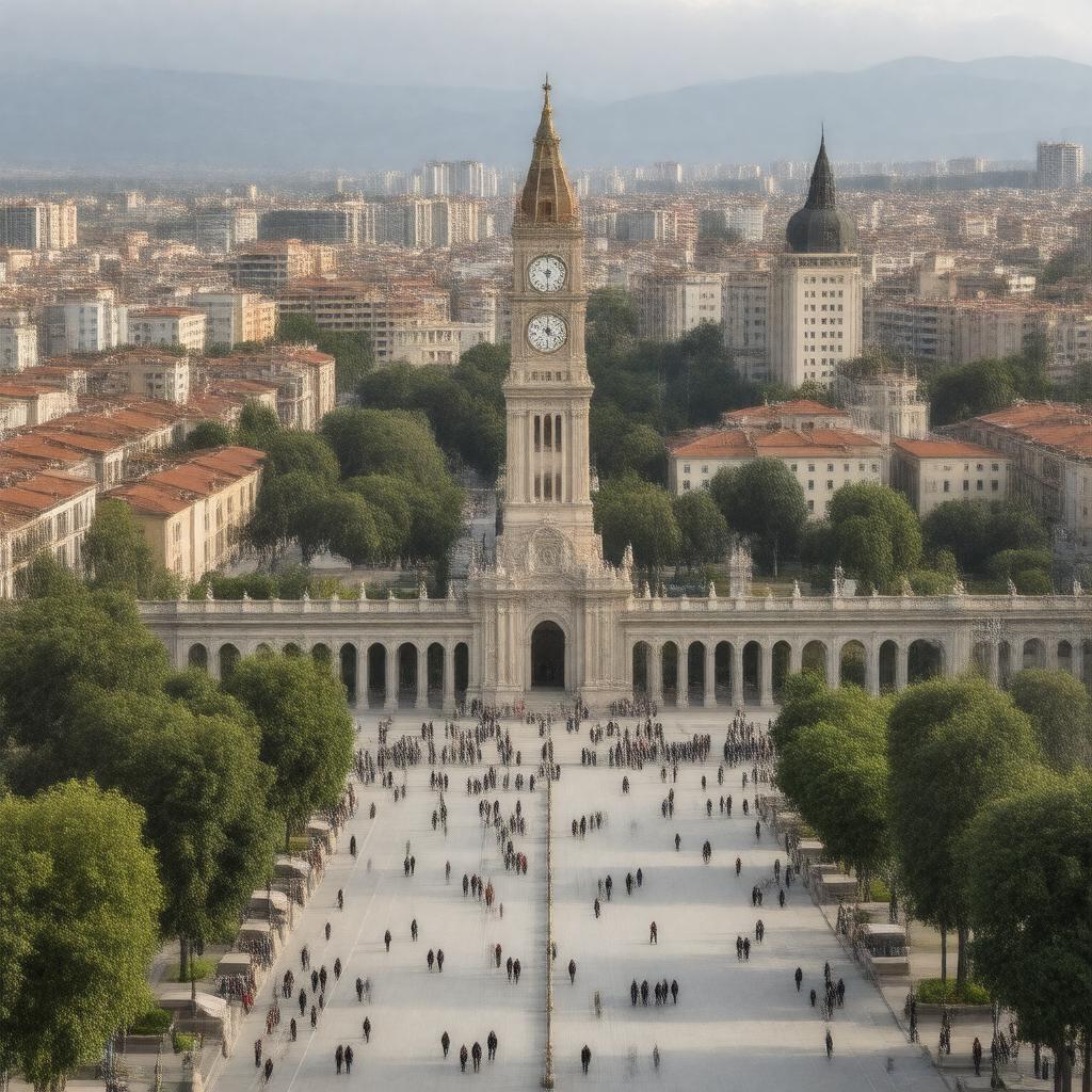 AI-created image of Tirana