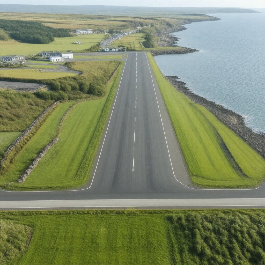 AI-created image of Tiree Airport