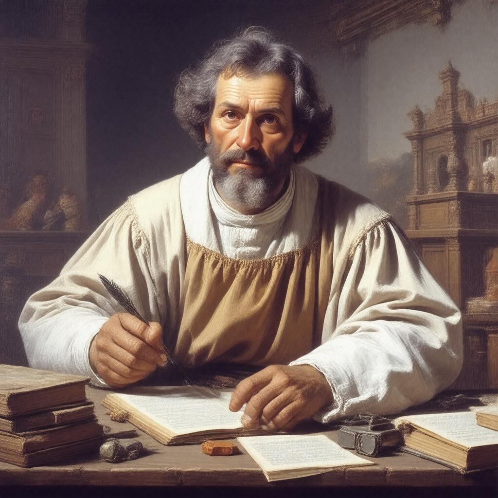 AI-created image of Tirso de Molina