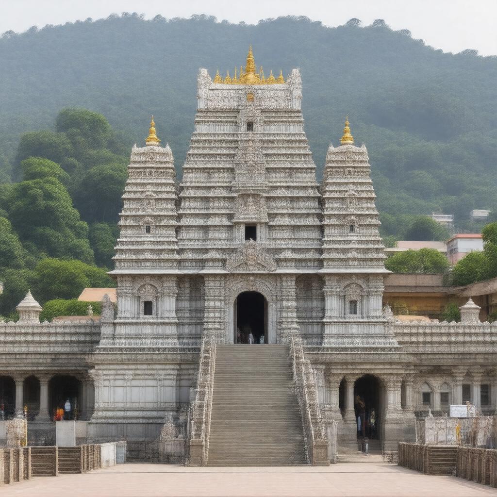 AI-created image of Tirumala Venkateswara Temple