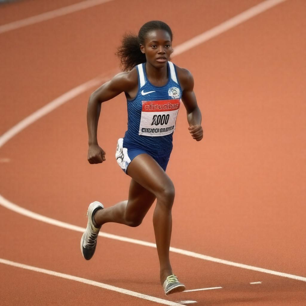 AI-created image of Tirunesh Dibaba