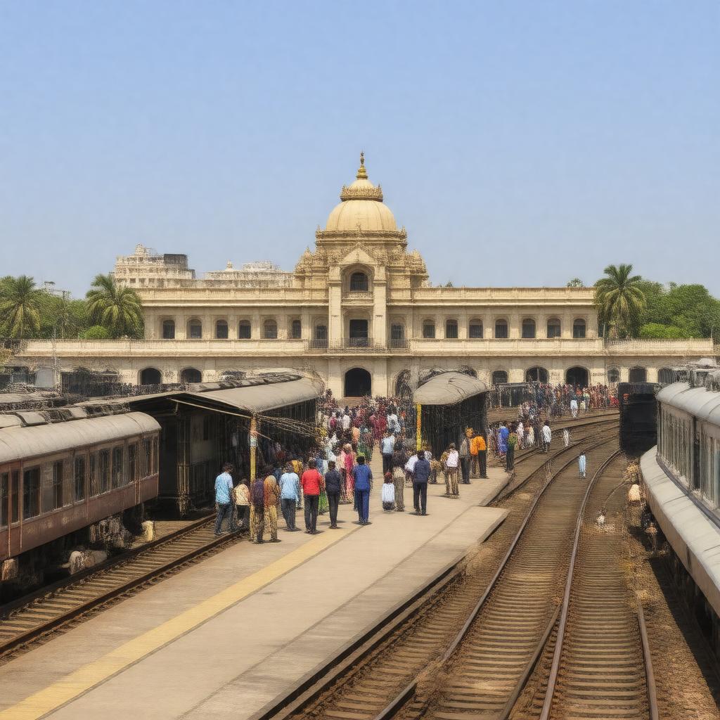 AI-created image of Tirupati Railway Station