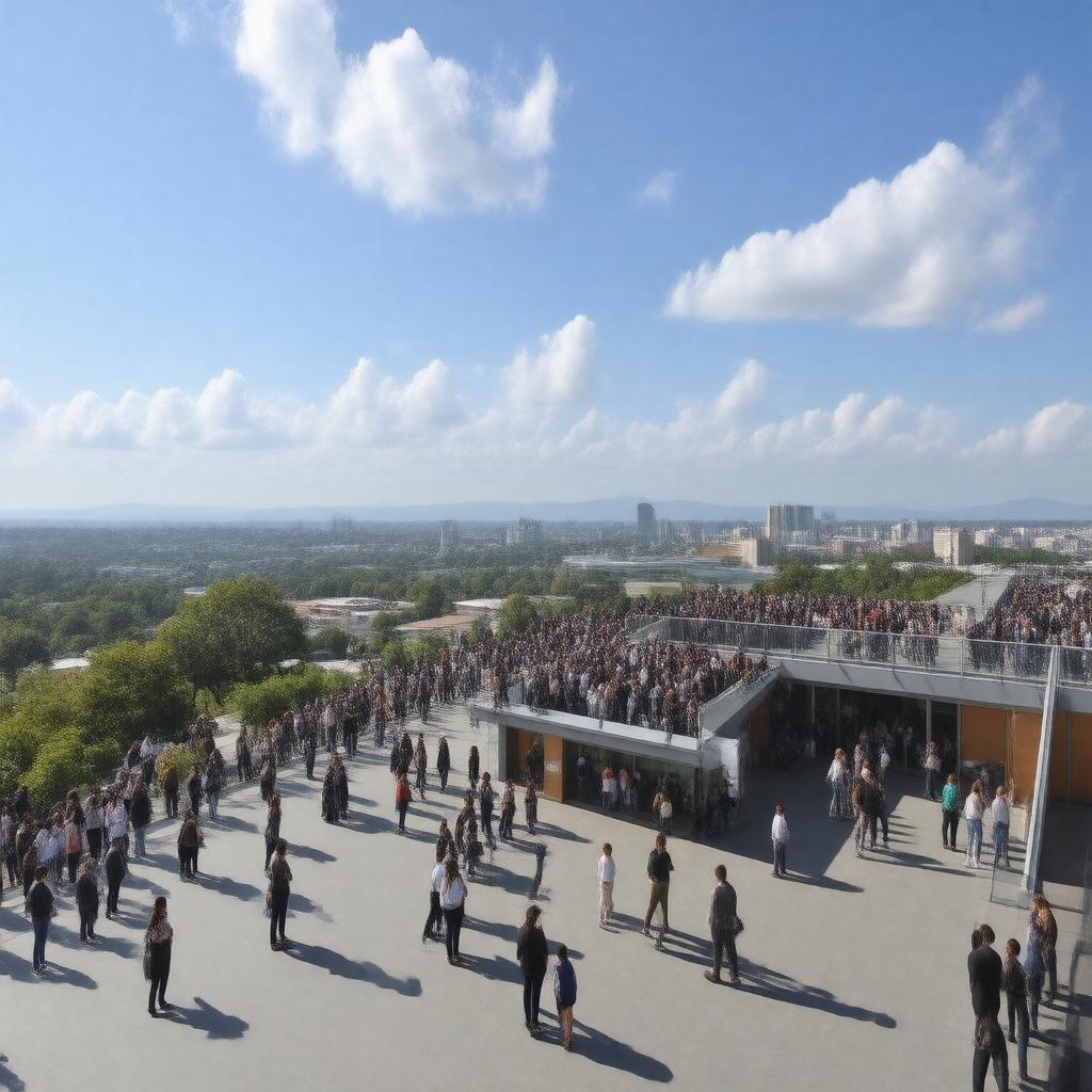 Click to view larger image AI-created image of Tisch Library Roof