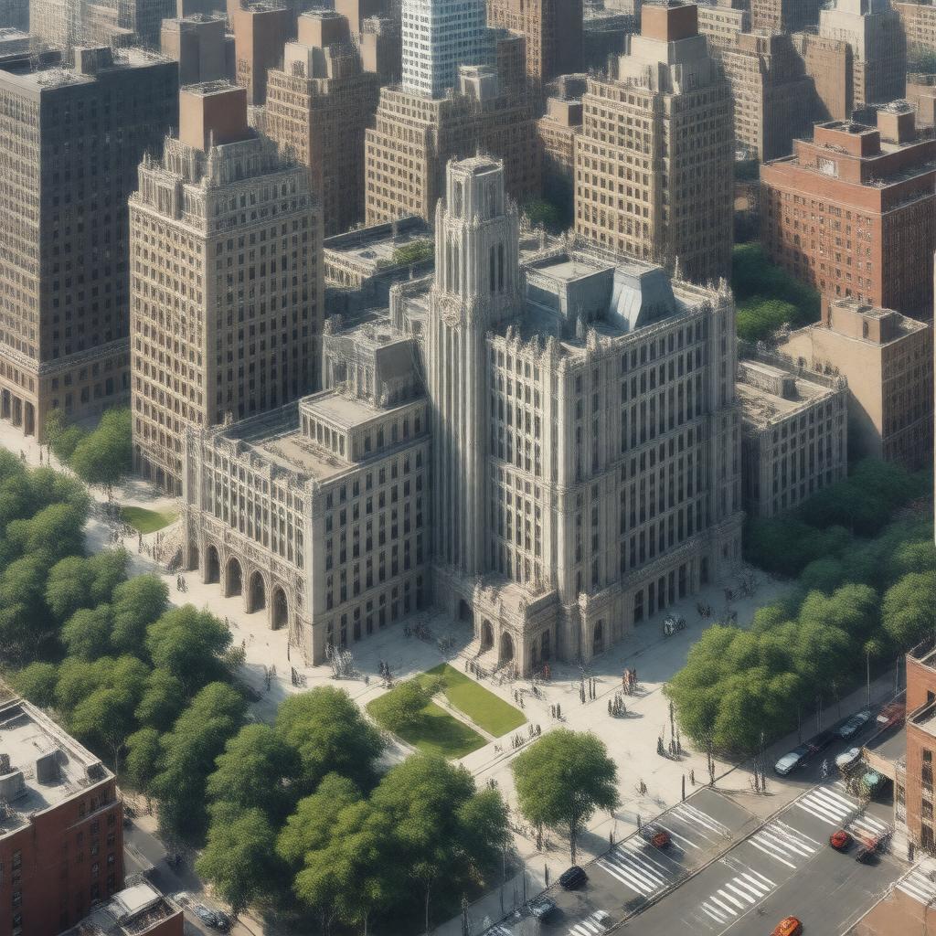AI-created image of Tisch School of the Arts