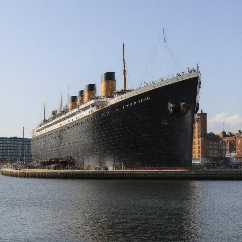AI-created image of Titanic Belfast