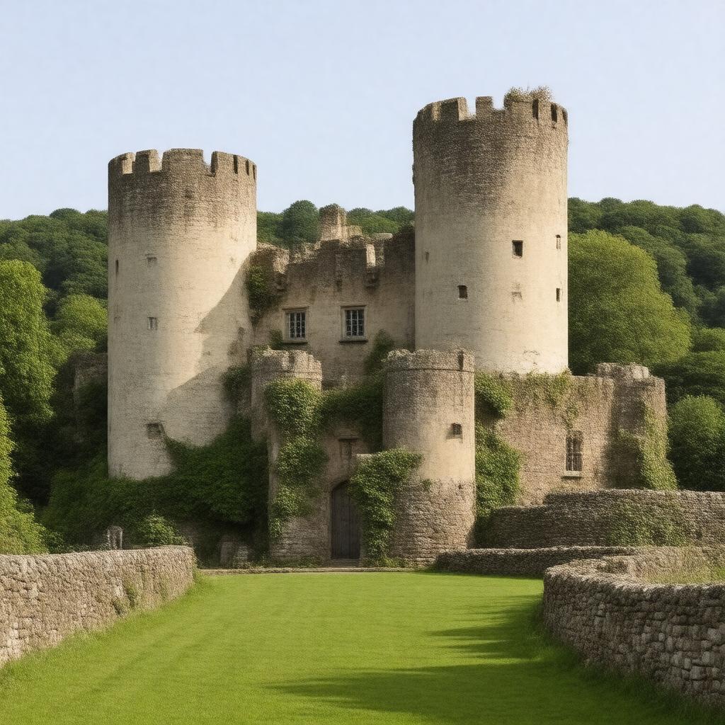 Click to view larger image AI-created image of Tiverton Castle