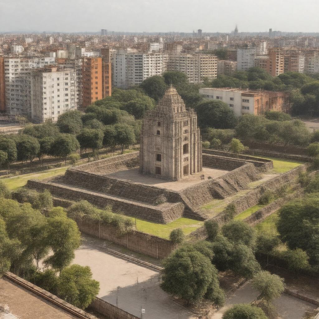 AI-created image of Tlatelolco