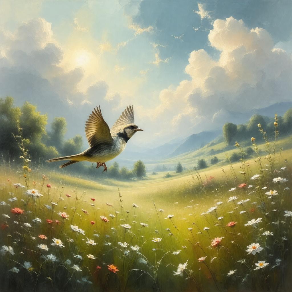 AI-created image of To a Skylark