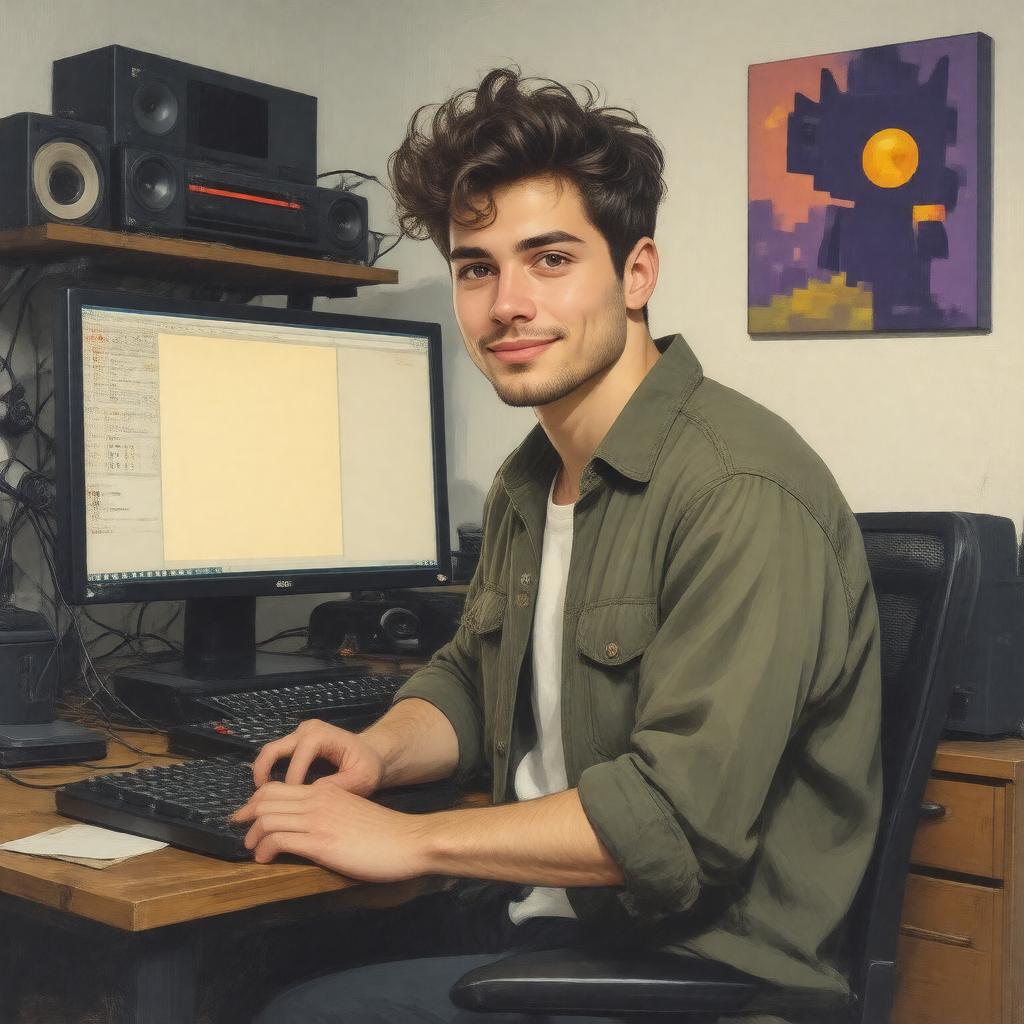AI-created image of Toby Fox