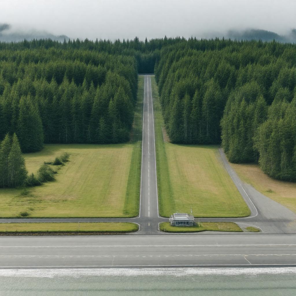 AI-created image of Tofino-Long Beach Airport