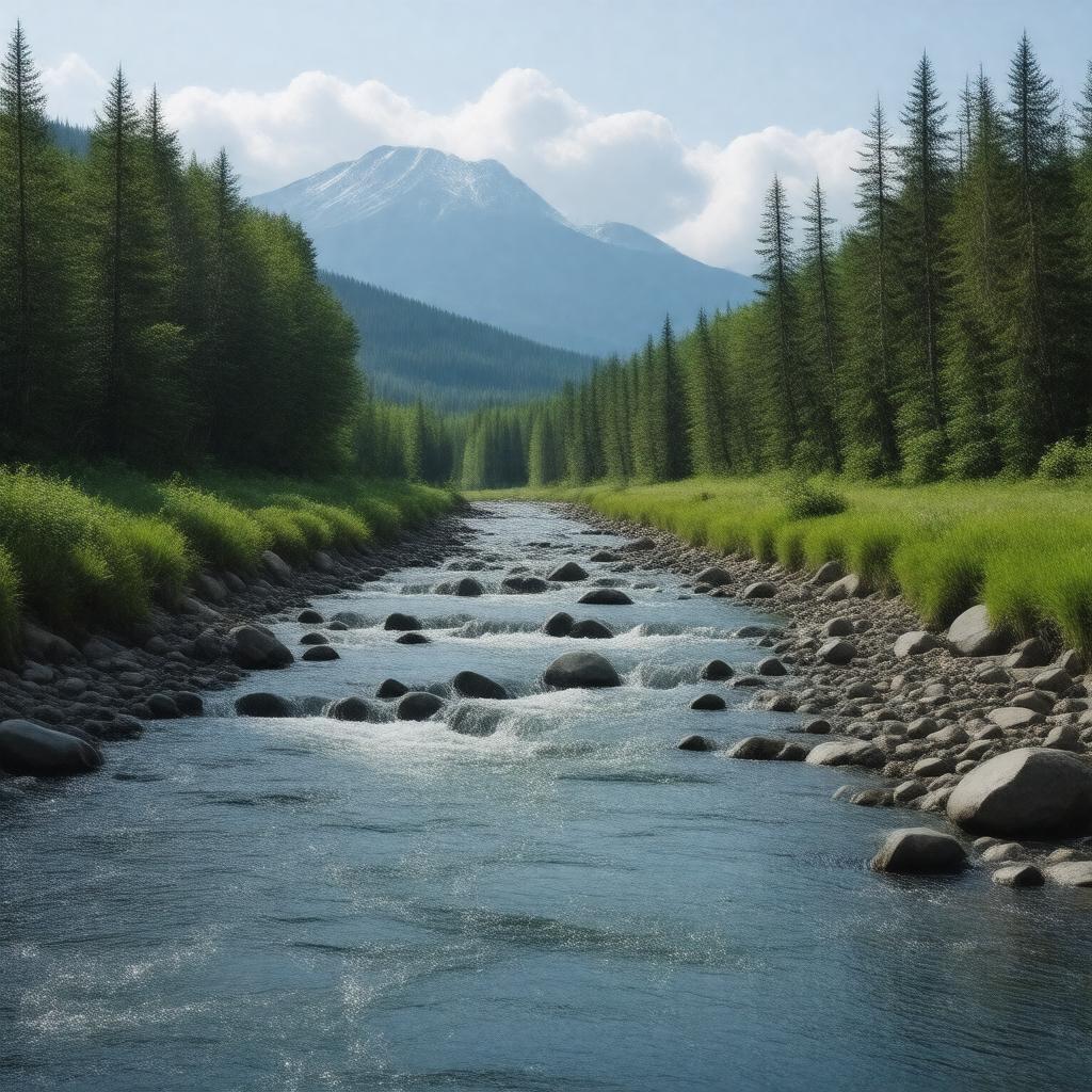 Click to view larger image AI-created image of Togiak River