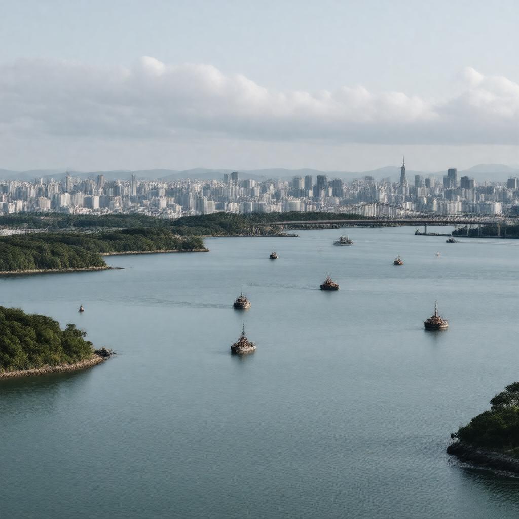 AI-created image of Tokyo Bay