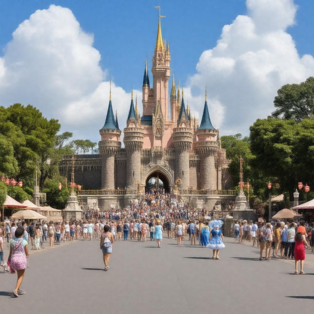 AI-created image of Tokyo Disneyland