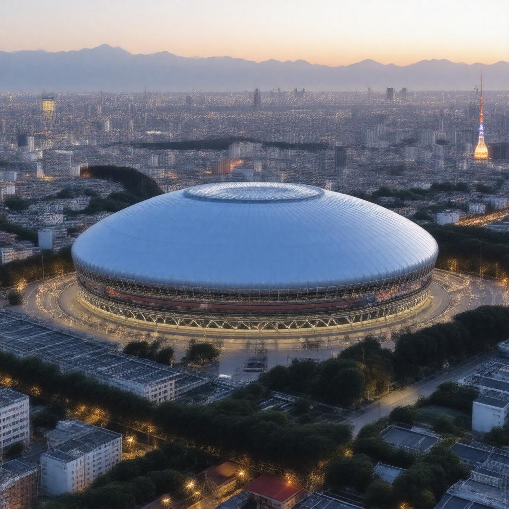 AI-created image of Tokyo Dome, Tokyo