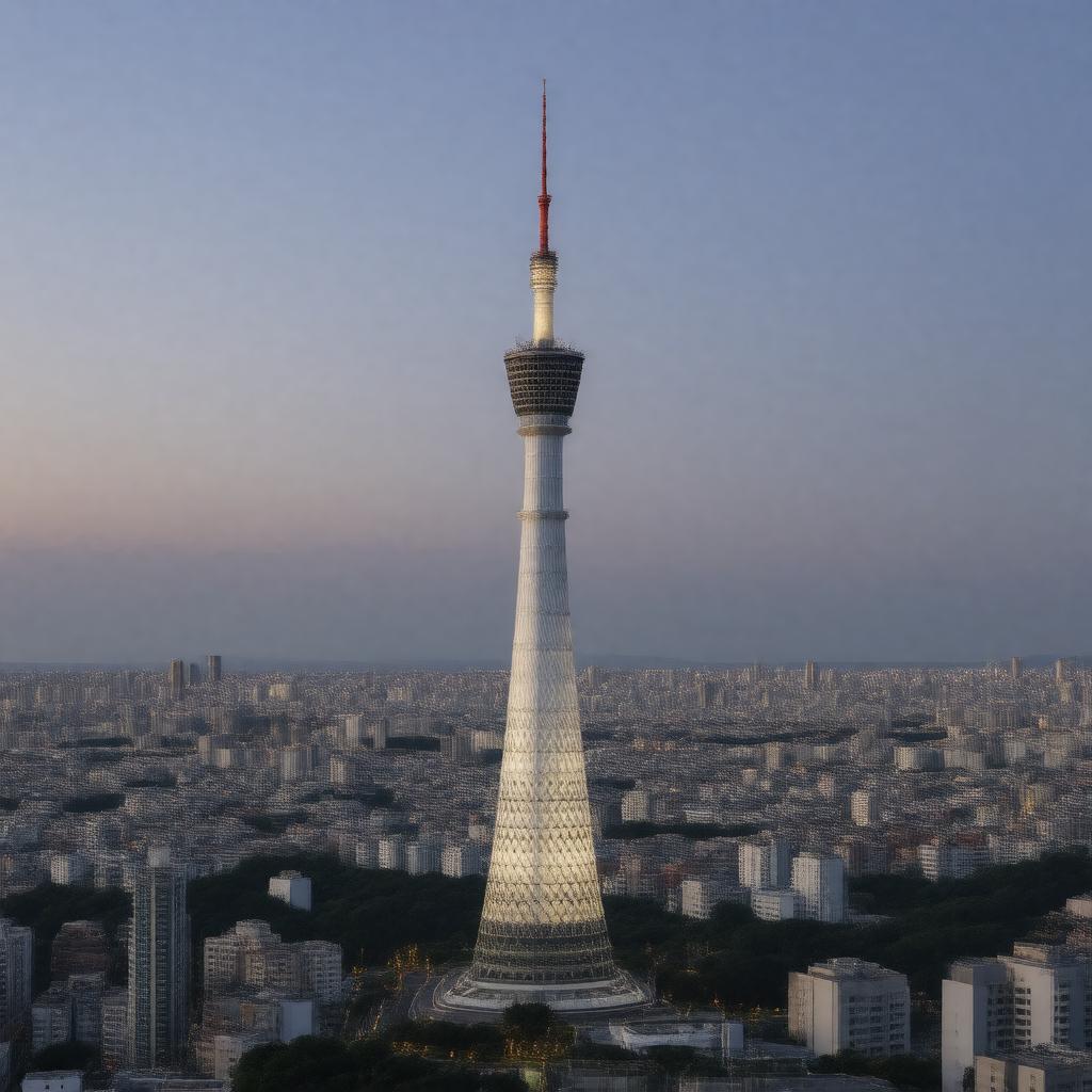 AI-created image of Tokyo Skytree