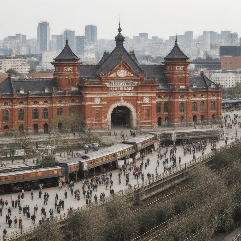 AI-created image of Tokyo Station
