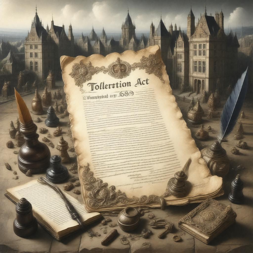 AI-created image of Toleration Act 1689