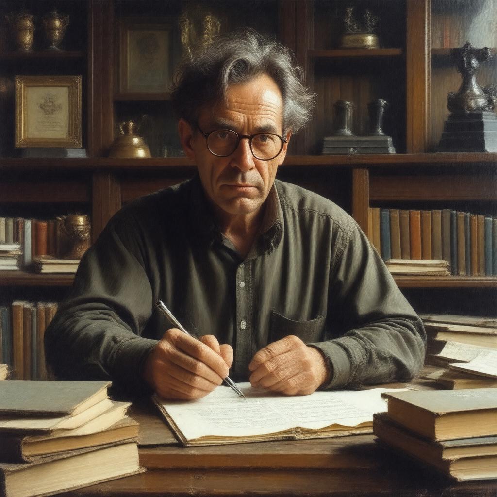 AI-created image of Tomáš Straussler