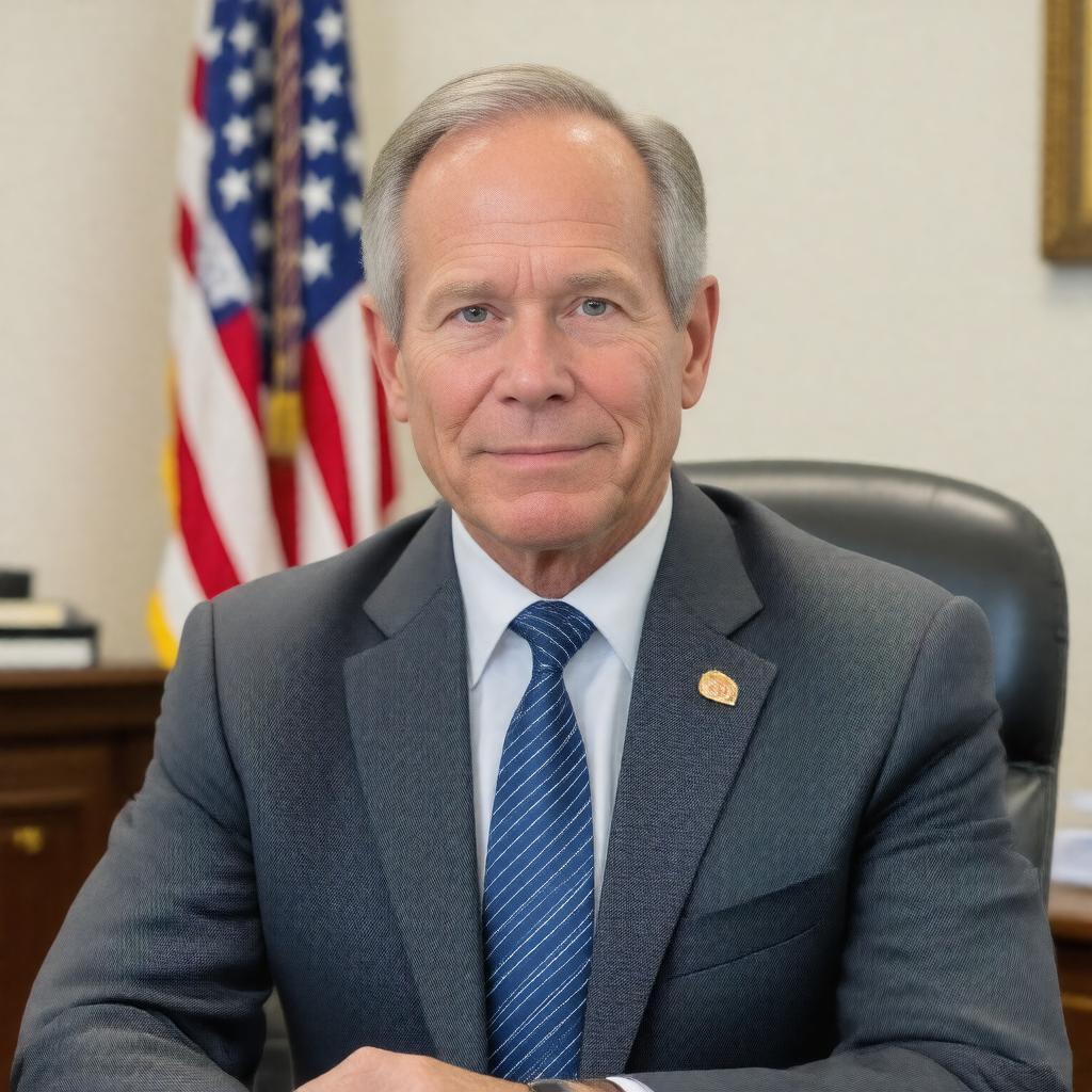 Click to view larger image AI-created image of Tom Carper