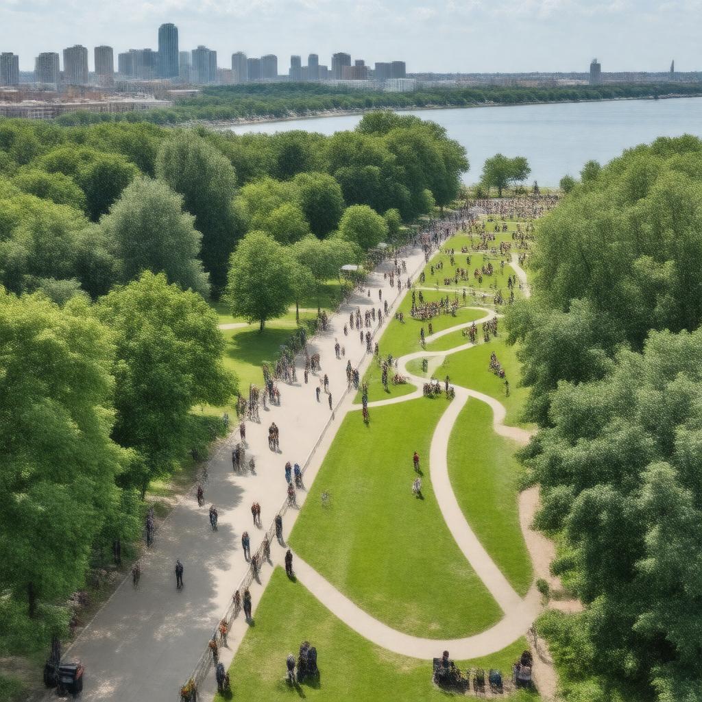 AI-created image of Tom Lee Park