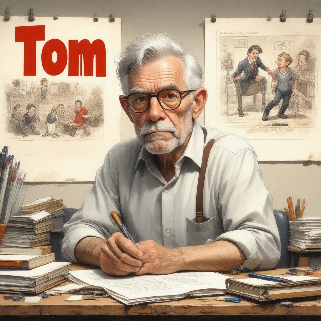 AI-created image of Tom Toles