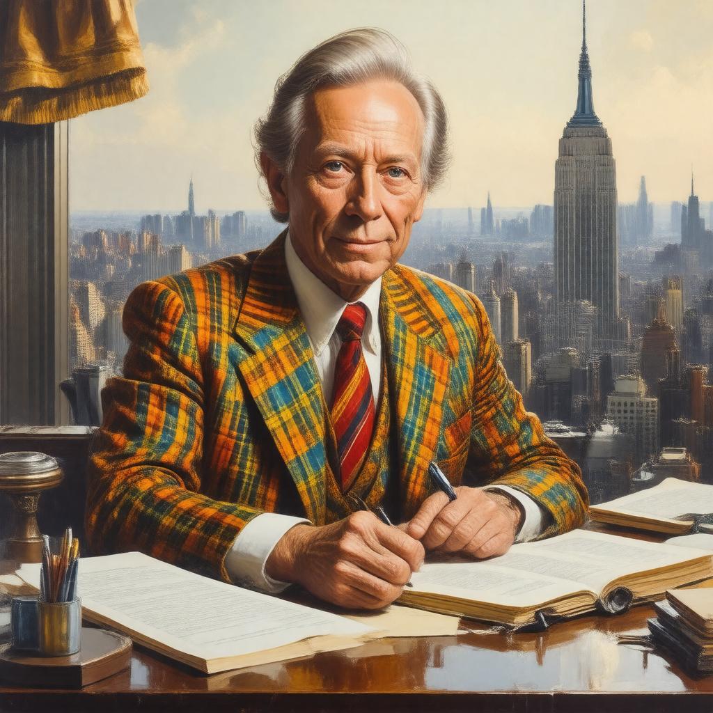 AI-created image of Tom Wolfe