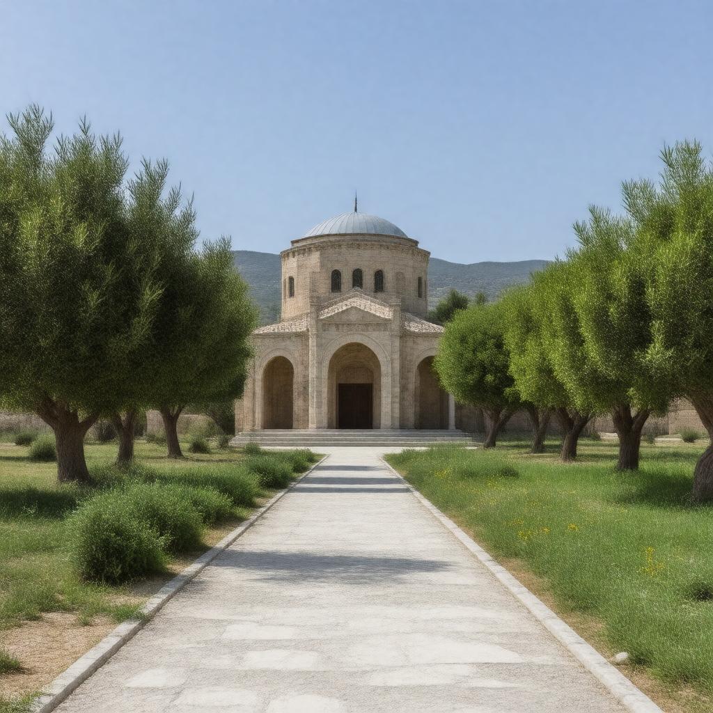 AI-created image of Tomb of Jethro