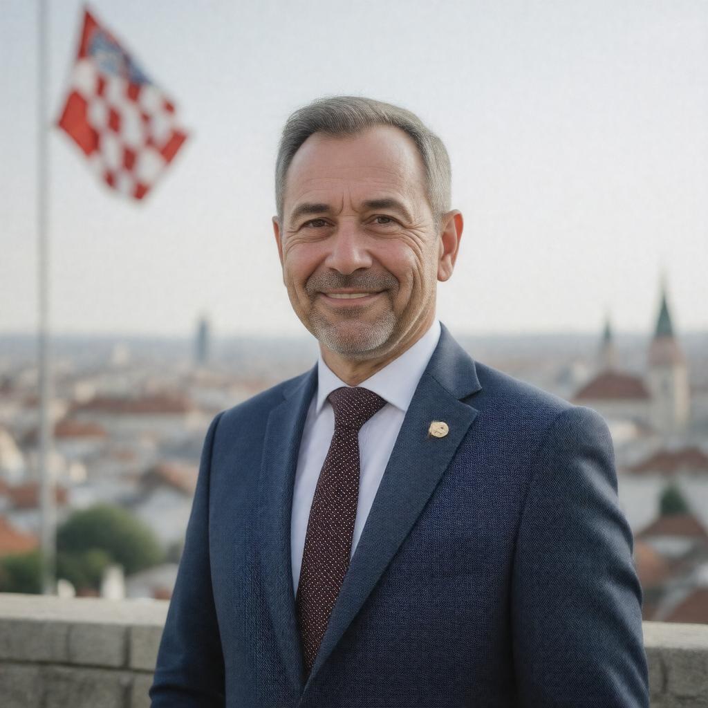 AI-created image of Tomislav Tomašević