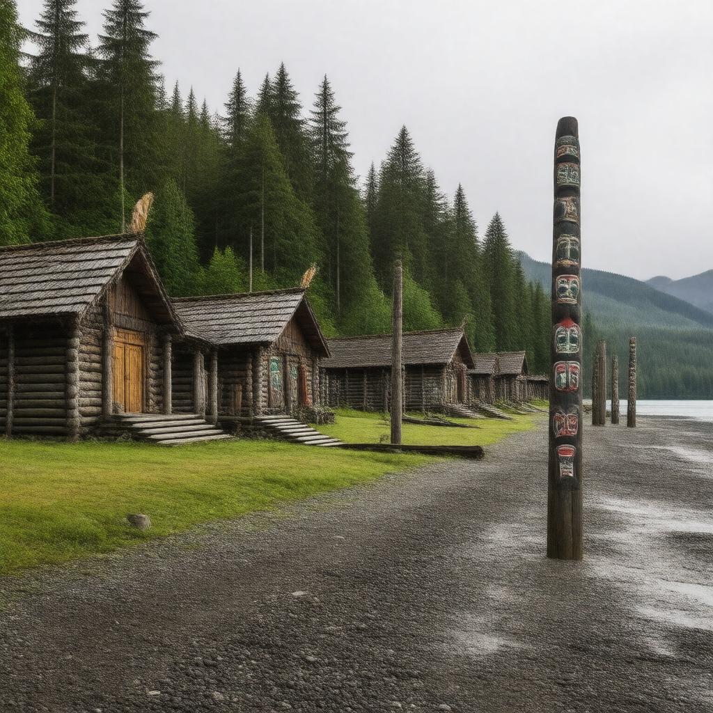 AI-created image of Tongass people