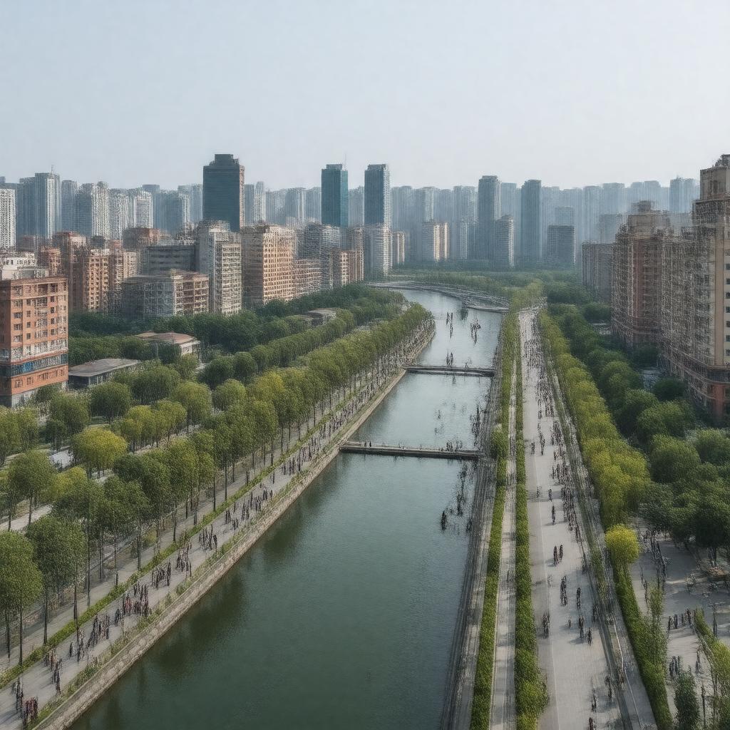 AI-created image of Tongzhou District