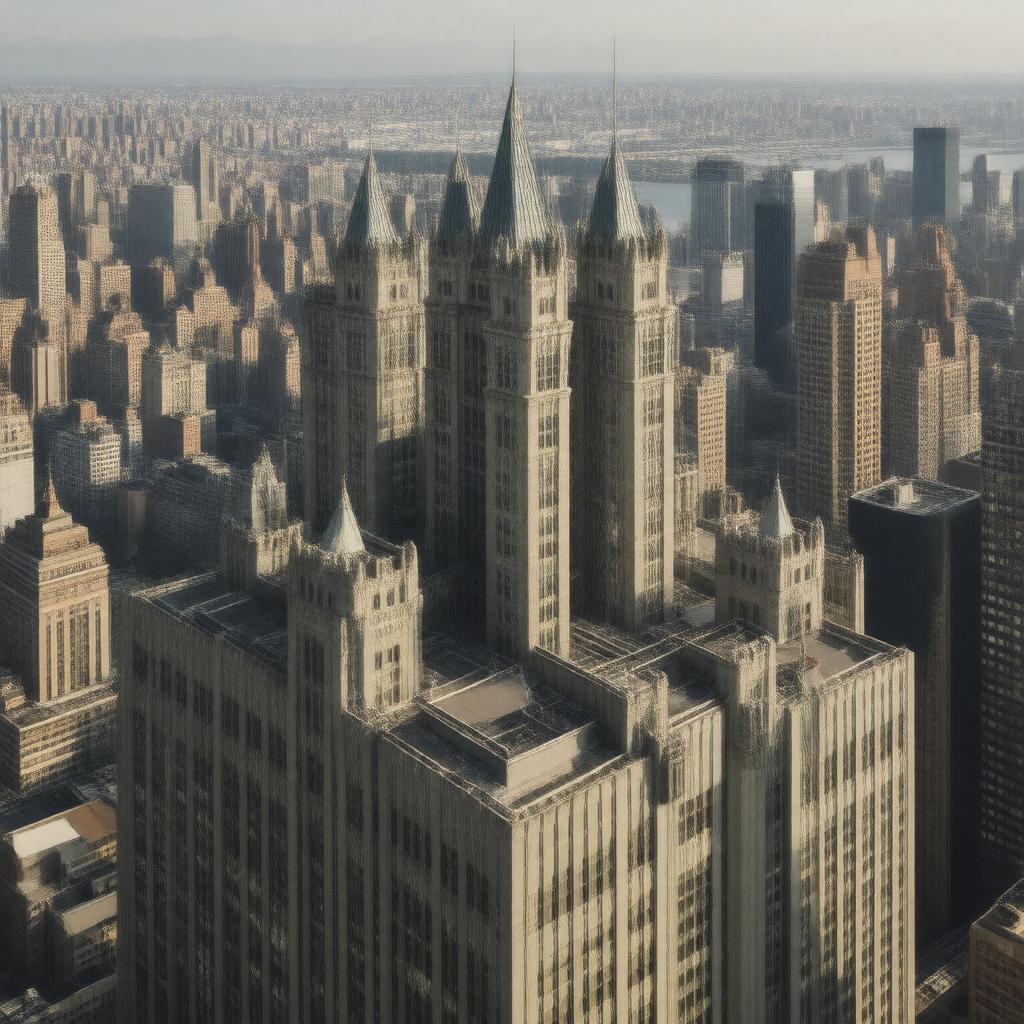 AI-created image of Top of the Rock