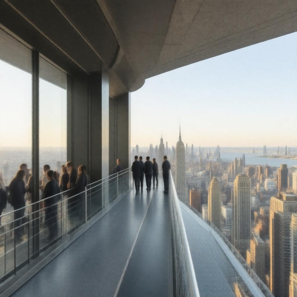 AI-created image of Top of the Rock Observation Deck