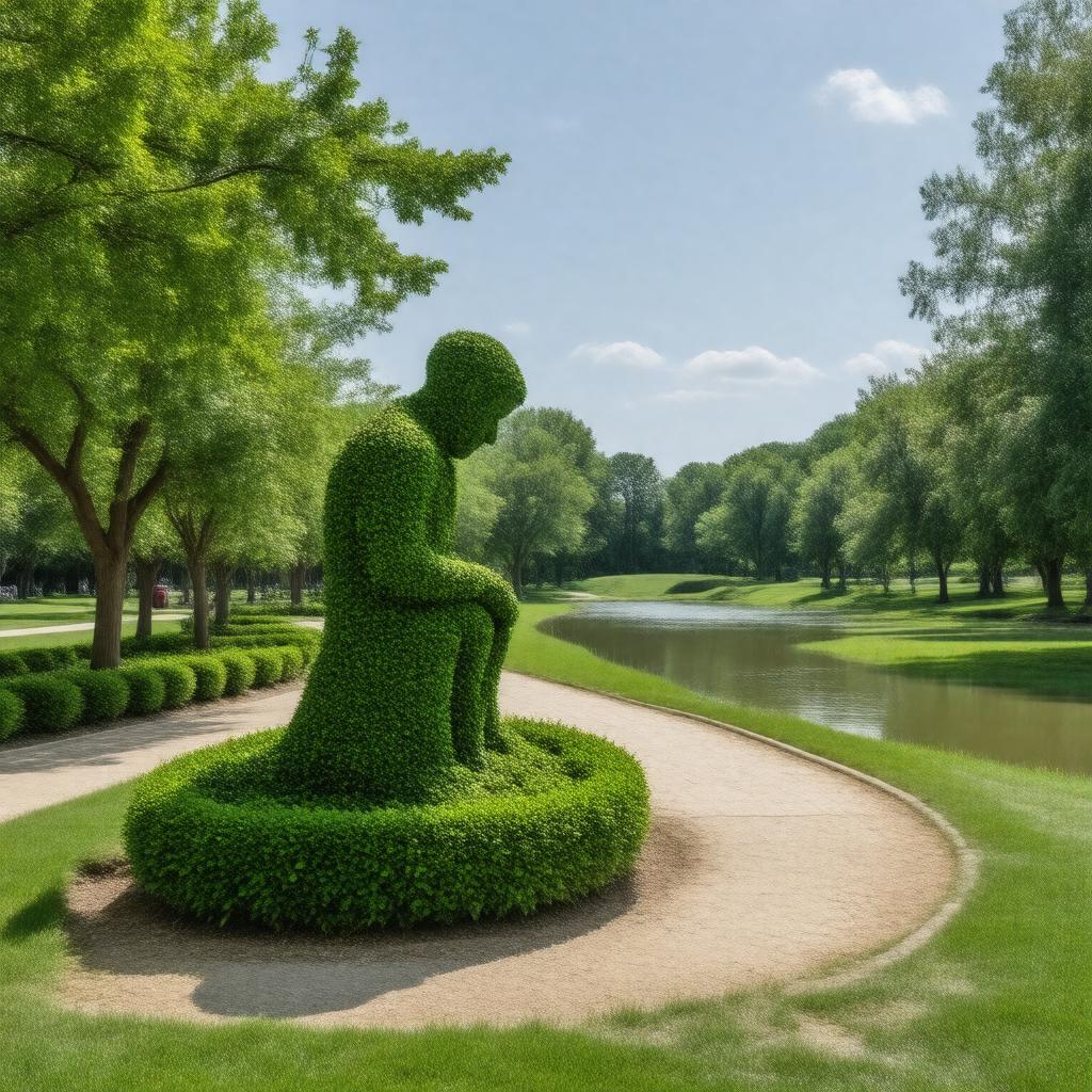 Click to view larger image AI-created image of Topiary Park