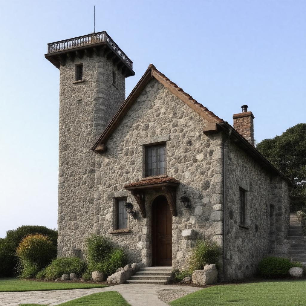 Click to view larger image AI-created image of Tor House