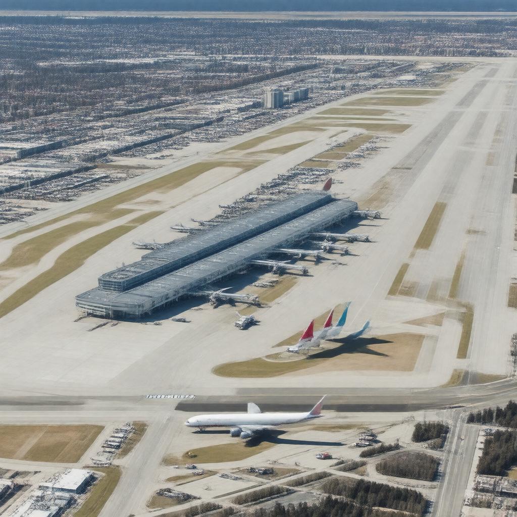 AI-created image of Toronto Pearson International Airport