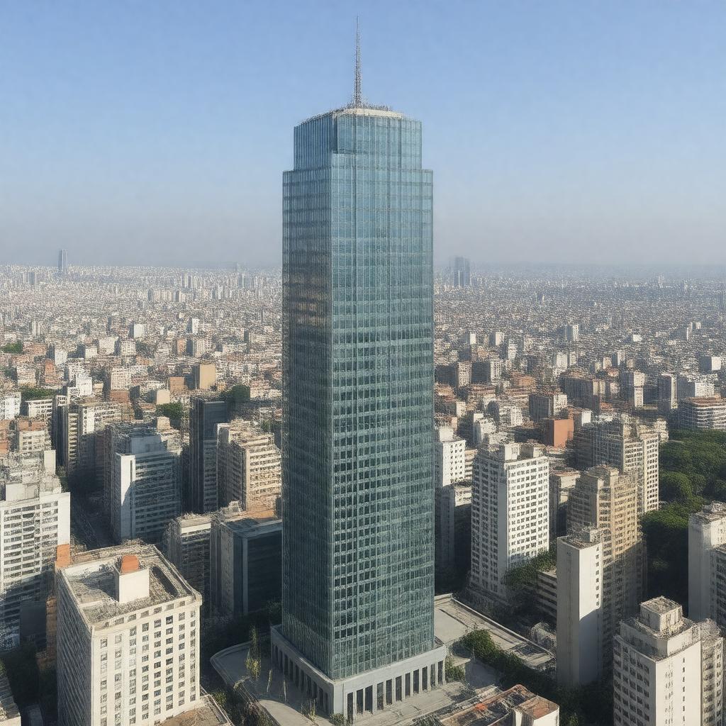 AI-created image of Torre Latinoamericana