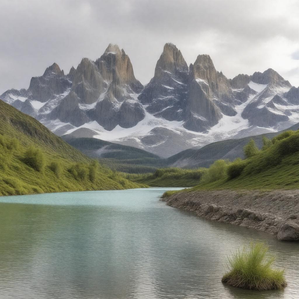 AI-created image of Torres del Paine